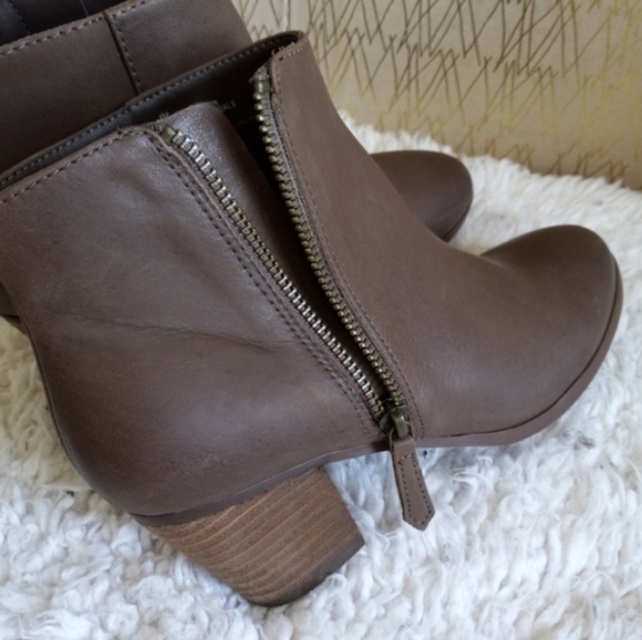 Crown Vintage Sandy Boots Real Leather Boots brown leather ankle booties - Picture 3 of 10